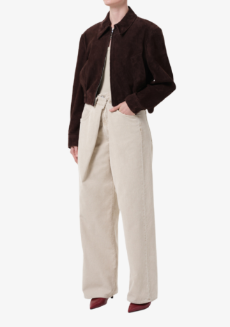 Nahla Suede Jacket In Root