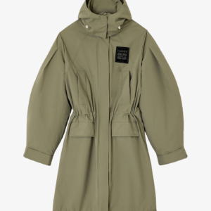 Green Tri-Layer Parka Coat - 4