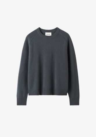 Boyfriend Crew Neck Sweater Anthracite