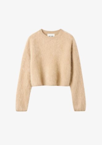 Brushed Crew Neck Sweater Camel