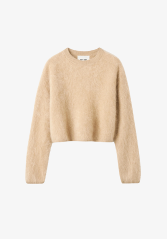 Brushed Crew Neck Sweater Camel