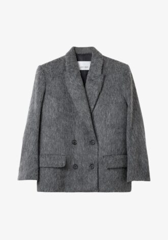 Double Breasted Brushed Jacket