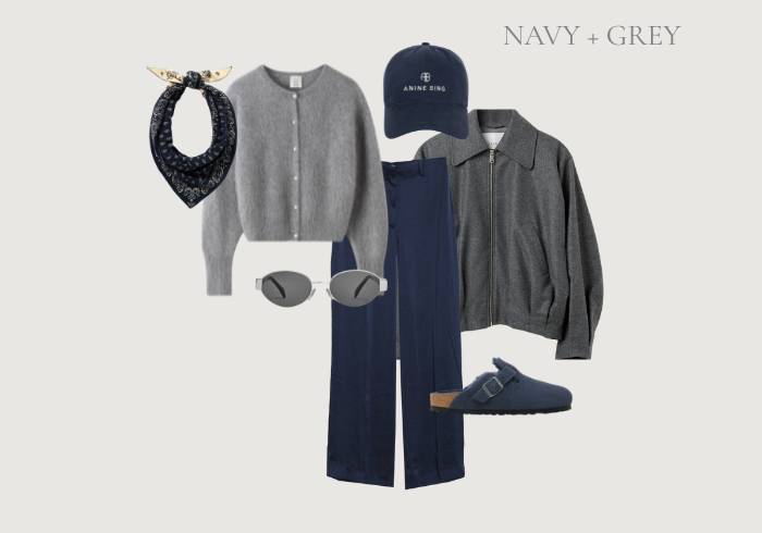 GREY + NAVY