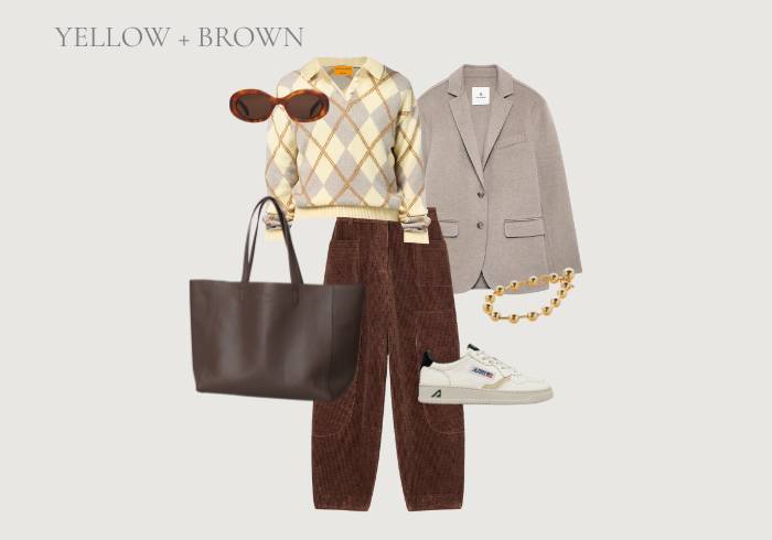 BUTTER YELLOW + BROWN