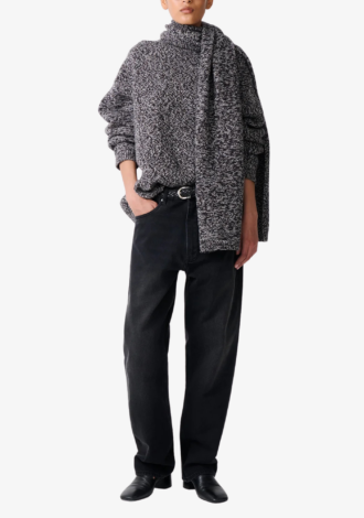 Hemyl Knit Jumper Navy Mouline