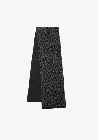 Hannah Scarf Grey Leopard