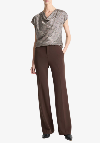 Mid-Rise Tailored Flare Pant