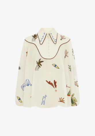 Mina Embroidered Blouse