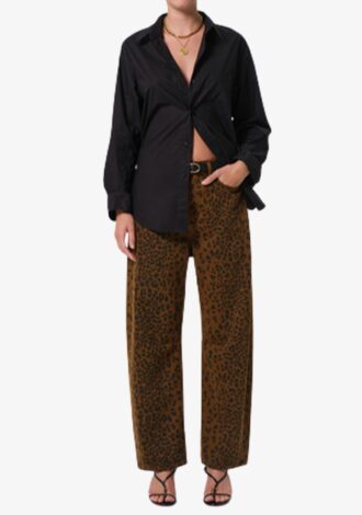 Miro Long Relaxed Jean In Cheetah