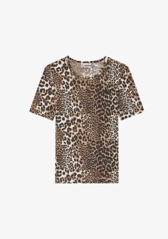 Leopard Rib T-shirt