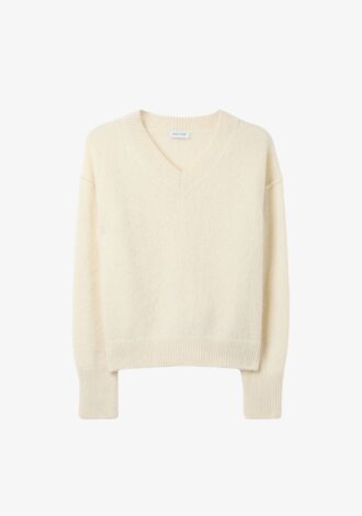V-neck Alpaca Knit – S