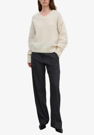 V-neck Alpaca Knit