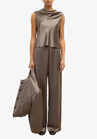 Barb Wide Leg Pant Taupe