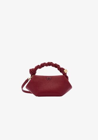Grained Mini Bou Bag Red