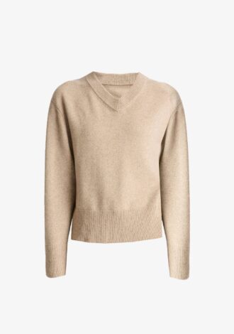 Wool-Cashmere V-Neck Sweater