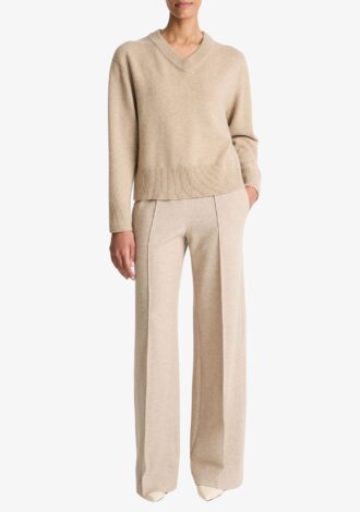 Wool-Cashmere V-Neck Sweater