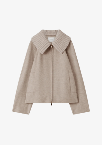 Cooksey Double Face Cashmere Jacket Powder Melange