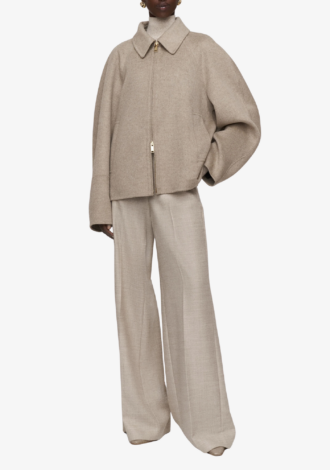 Cooksey Double Face Cashmere Jacket Powder Melange