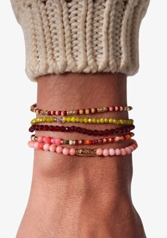 Tan Line Bracelet Burgundy