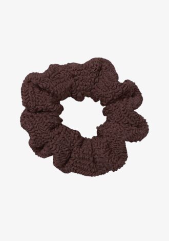 Scrunchie Metallic Chocolate