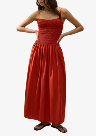Araceli Maxi Dress Dusty Tomato