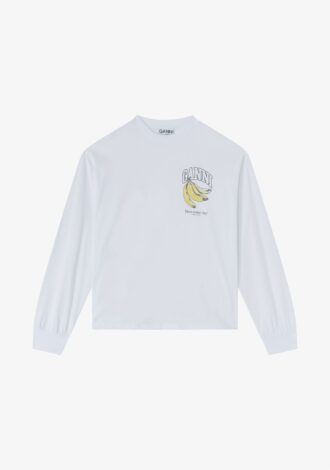 Basic Cotton Long Sleeve Banana T-Shirt