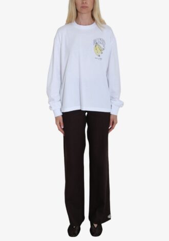 Basic Cotton Long Sleeve Banana T-Shirt
