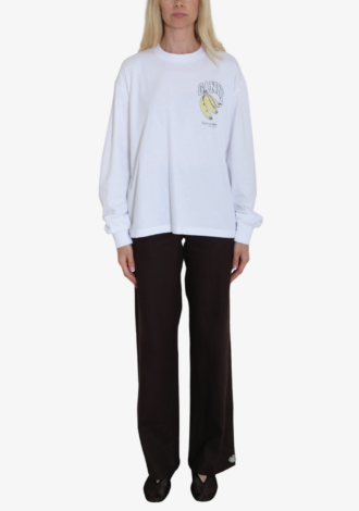 Basic Cotton Long Sleeve Banana T-Shirt