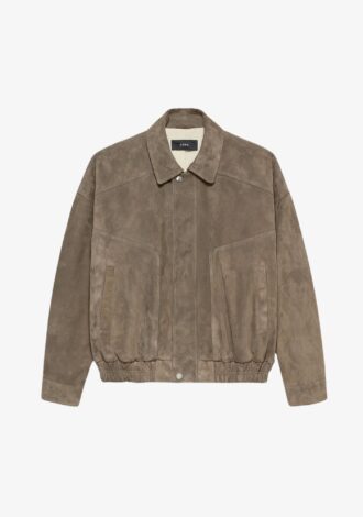 Frederica Suede Bomber Jacket