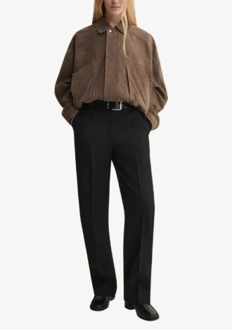 Frederica Suede Bomber Jacket