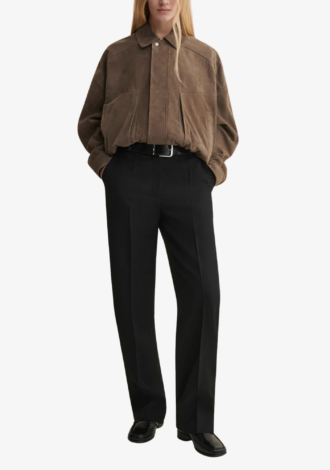 Frederica Suede Bomber Jacket