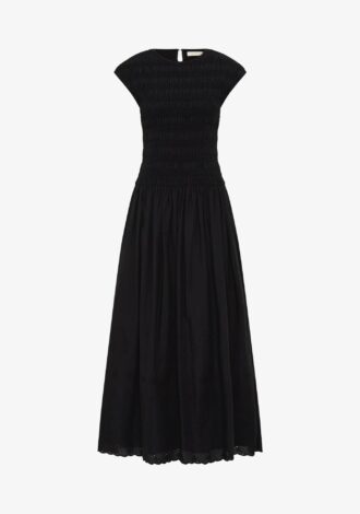 Flavia Maxi Dress Julyeta Broderie Black
