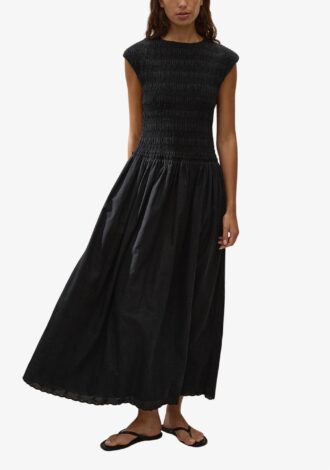 Flavia Maxi Dress Julyeta Broderie Black