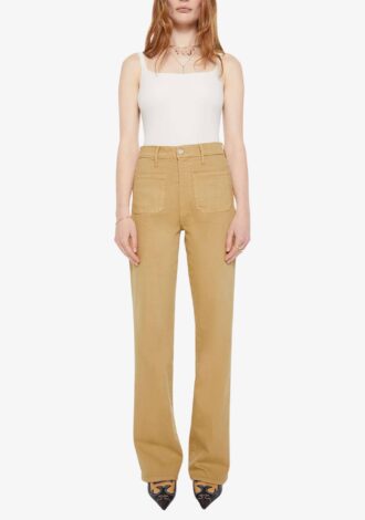 High Waisted Patch Pocket Bookie Sneak In Latte