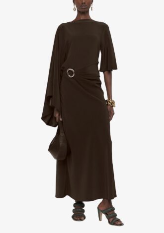 Joya Satin Twill Midi Dress