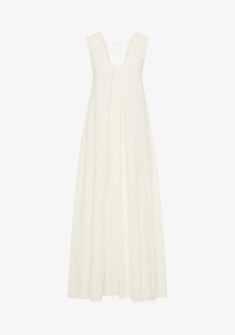 Juana Maxi Dress Valentina Broderie White