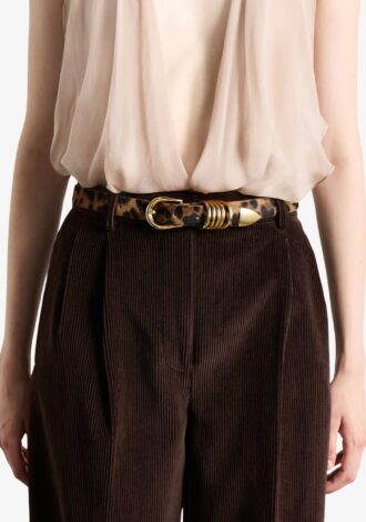 Hollyhock Suede Jaguar & Gold