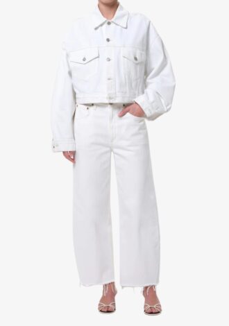 Low Curve Fray White