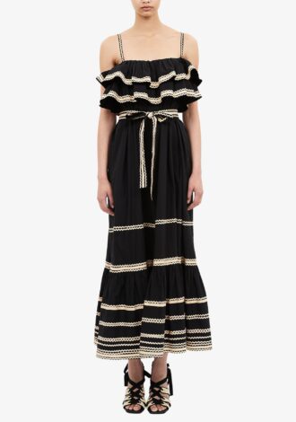 Lucian Waist Tie Long Dress