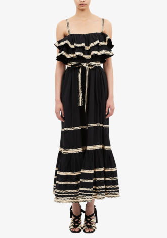 Lucian Waist Tie Long Dress