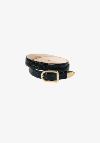 Mija Croco Tip Black & Gold
