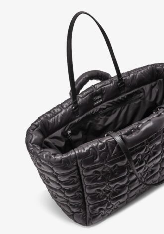 Quilted Re-Tech XXL Tote Black