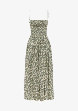 Shirred Bodice Dress Vine