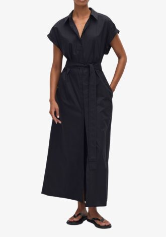 Sleeveless Shirt Dress