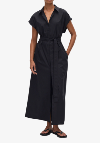 Sleeveless Shirt Dress