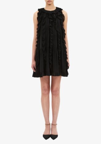 Signe Cascading Ruffle Mini Dress