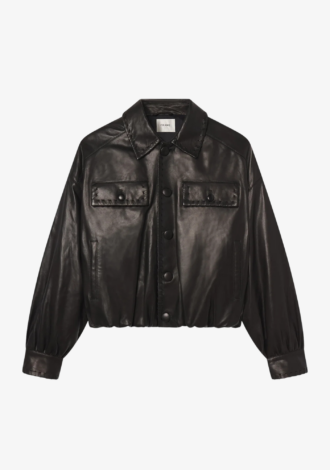 The Leather Bubble Jacket
