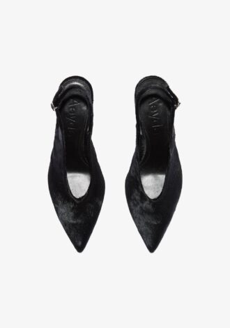 Carla Ponyhair Slingback Heels