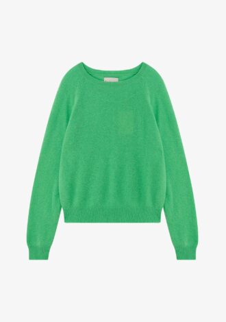 Cashmere Cropped Crew Neck Sweater