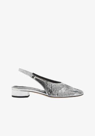 Dua Laminated Leather Slingback